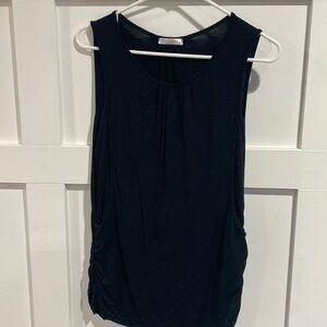 Black maternity or nursing tank top